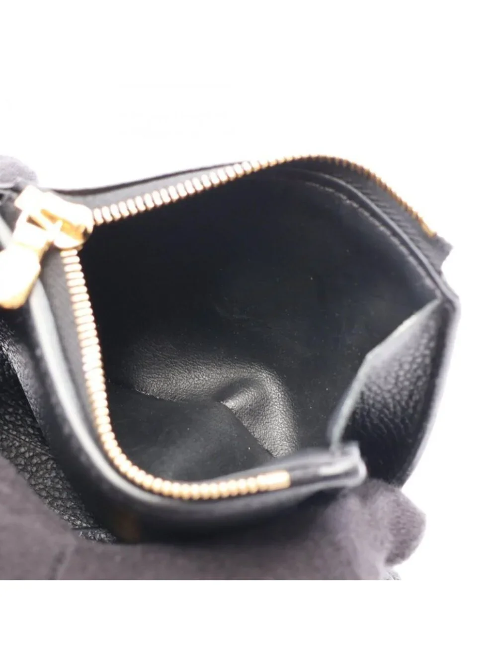 Louis Vuitton Trifold Wallet Portefeuille Zoe Monogram Empreinte Noir Leathere